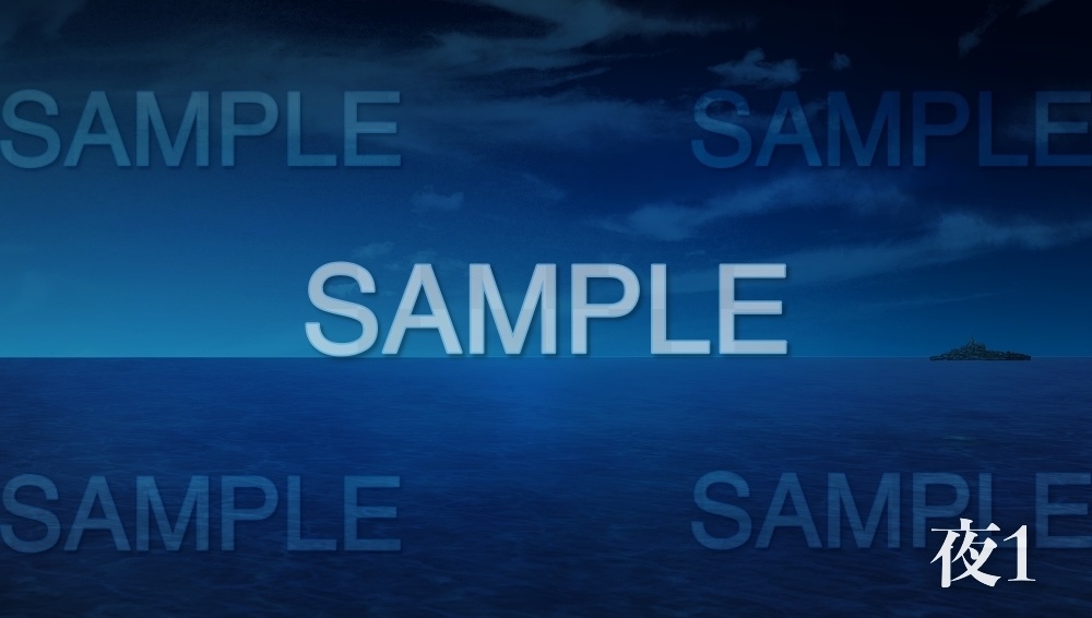 【背景素材】海 水平線(自然&ダンジョン編part04-001_umi_2)