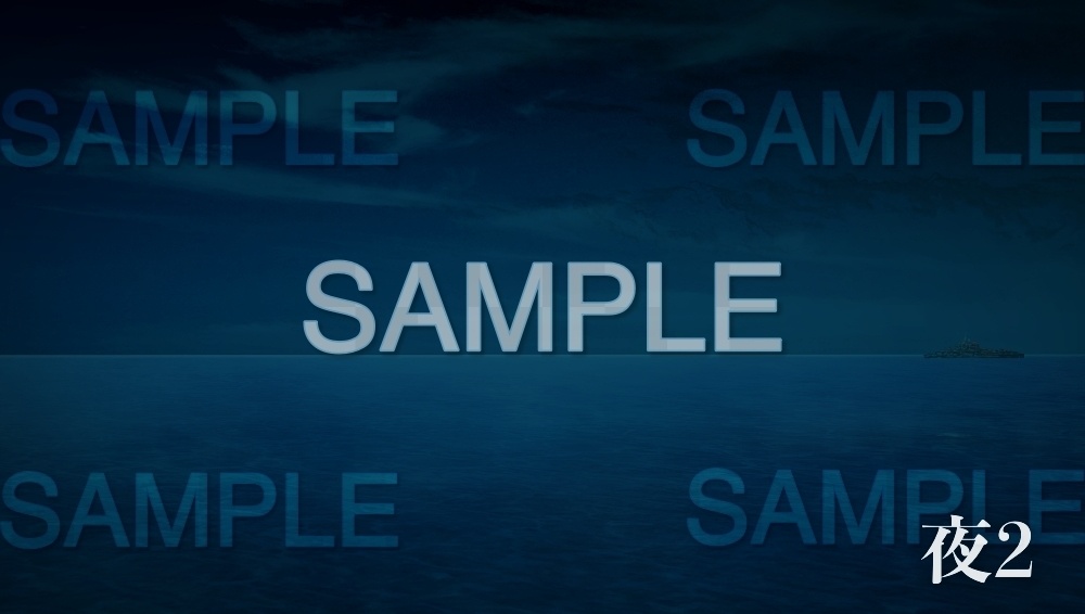 【背景素材】海 水平線(自然&ダンジョン編part04-001_umi_2)