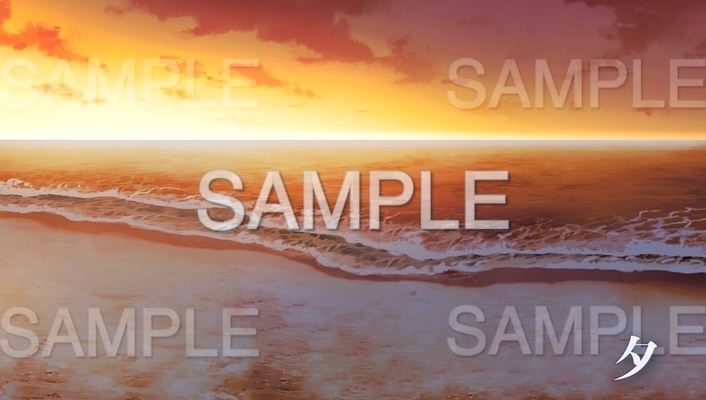 【背景素材】海 海岸 砂浜(自然&ダンジョン編part04-027_beach)