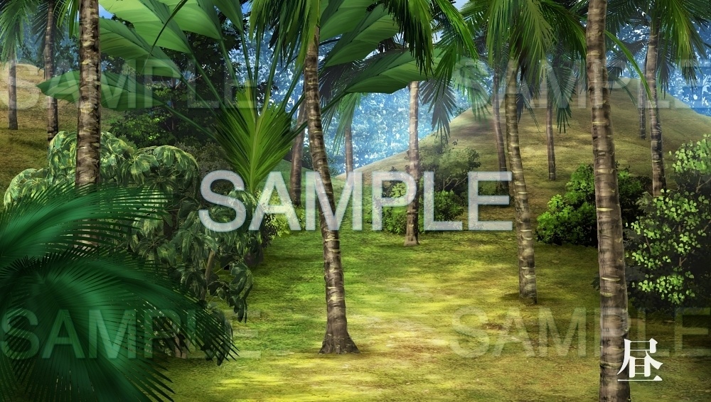 背景素材 ジャングル 無人島 自然 ダンジョン編part04 028 Forest 2 背景専門店みにくる Booth