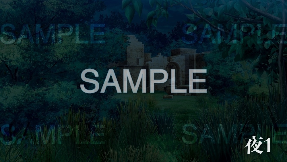 【背景素材】森の奥 遺跡(自然&ダンジョン編part04-034_remains)