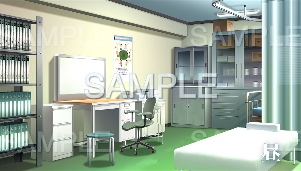 背景素材 診察室 病院編part1 Minihos 002 Tan 背景専門店みにくる Booth