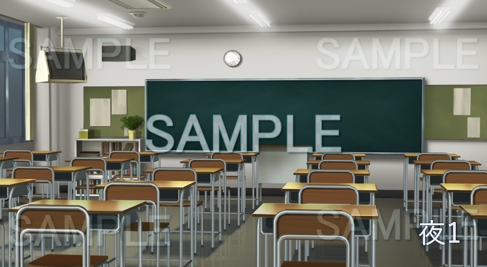 【背景素材】教室(学園編part7-13school002)