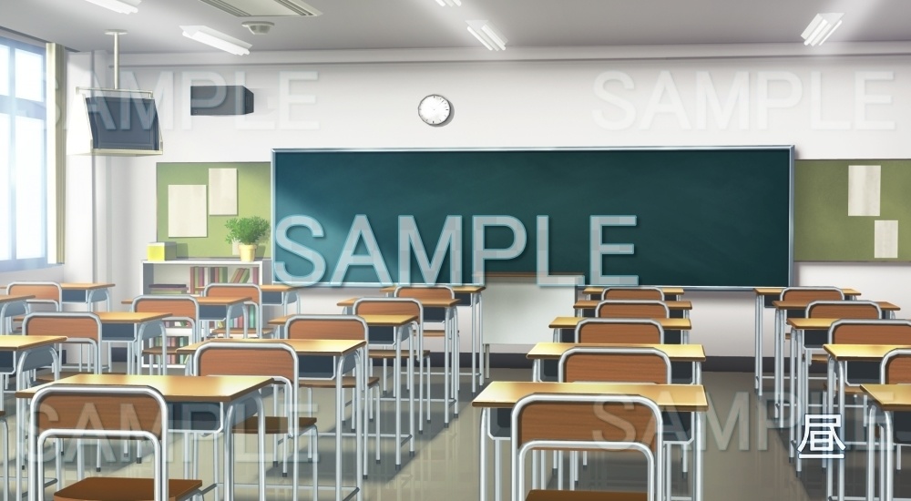 【背景素材】教室(学園編part7-13school002)