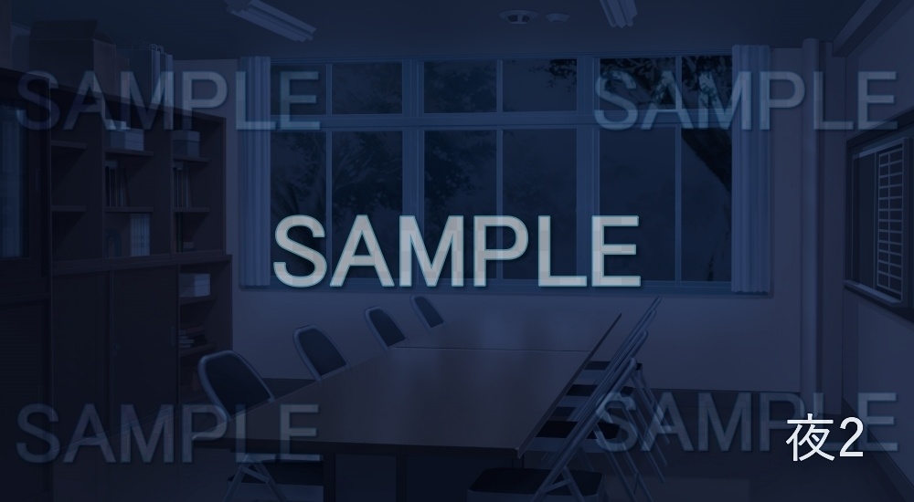 【背景素材】部室 会議室(学園編part7-13school003)