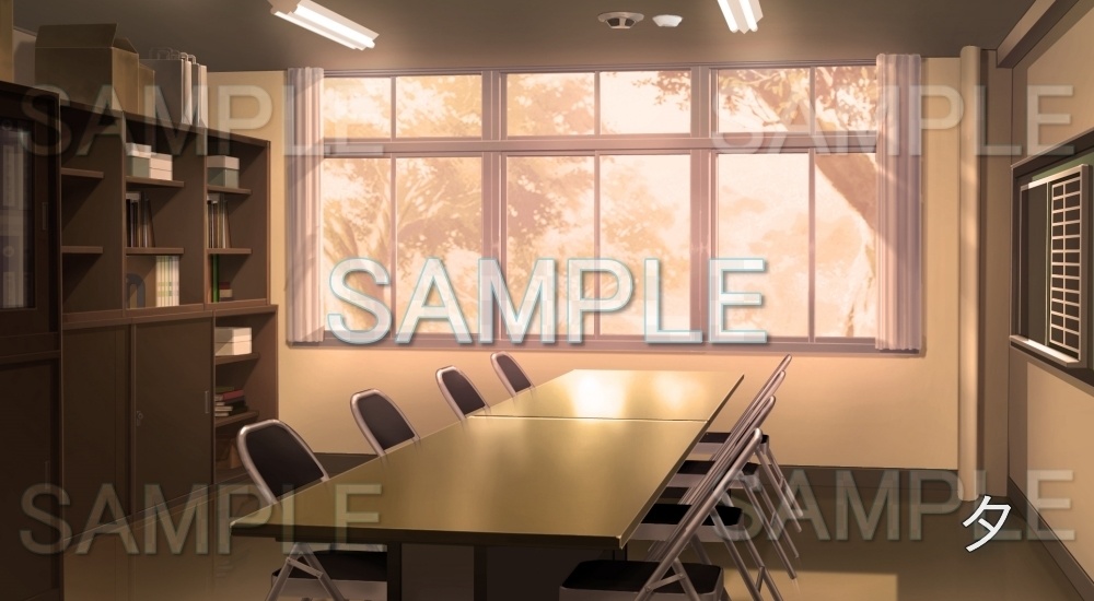 【背景素材】部室 会議室(学園編part7-13school003)