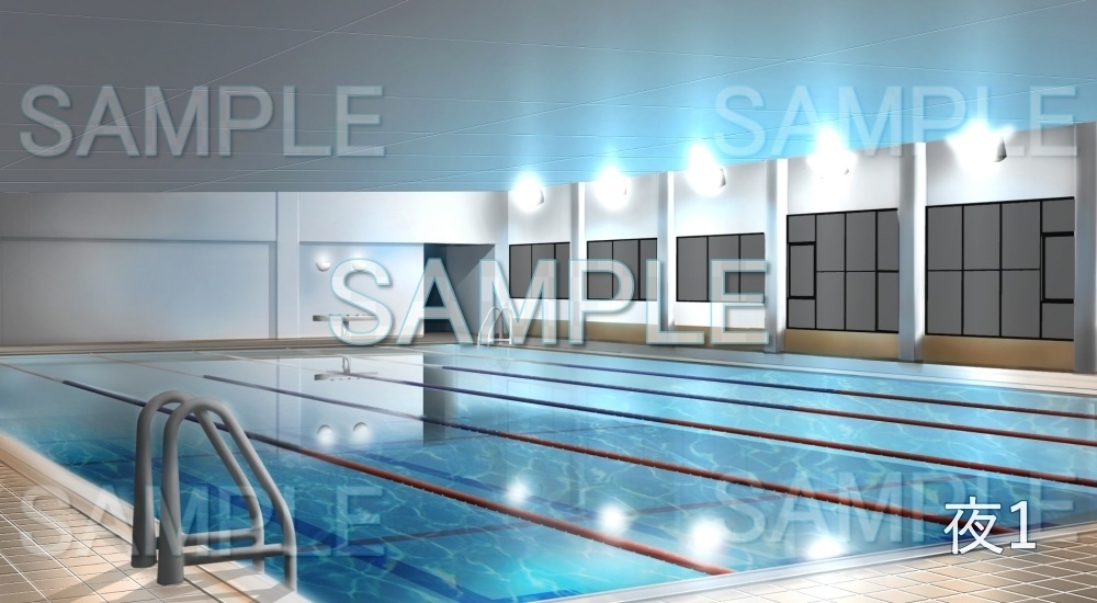 【背景素材】プール(学園編part7-13school005)