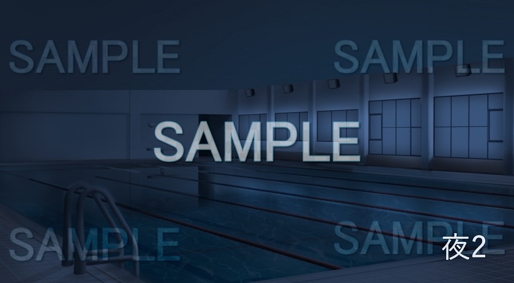 【背景素材】プール(学園編part7-13school005)