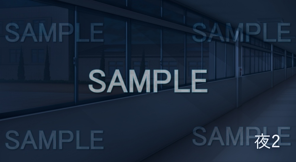 【背景素材】廊下(学園編part7-13school006)