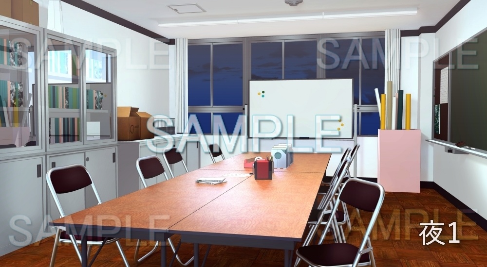 【背景素材】生徒会室(学園編part7-rtstudentcouncilroom01)