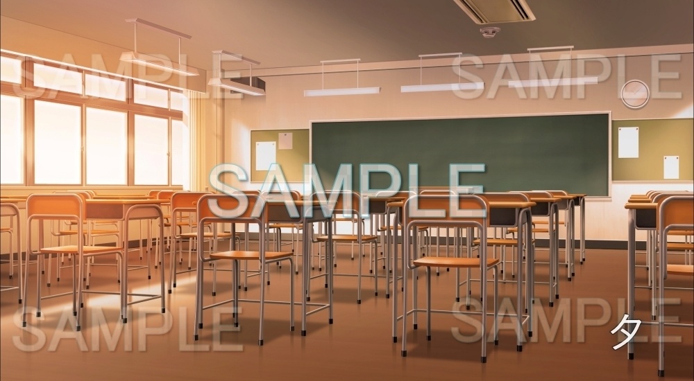 【背景素材】教室(学園編part7-schoolin04)