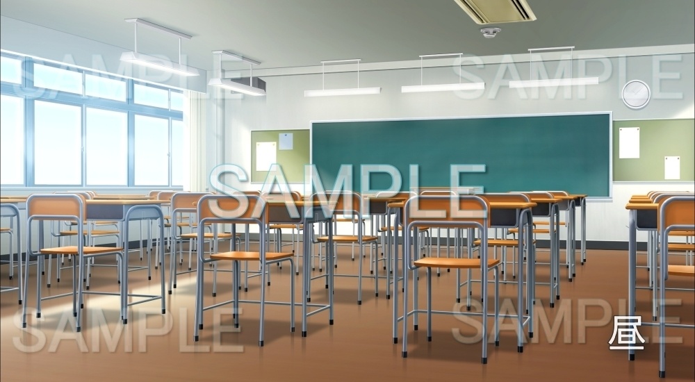 【背景素材】教室(学園編part7-schoolin04)