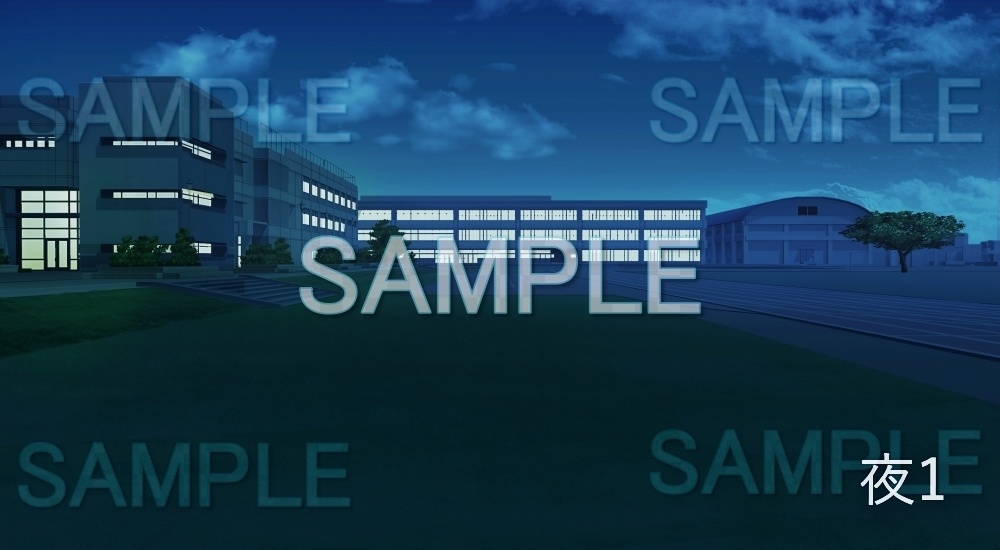 【背景素材】校庭(学園編part7-schoolout01)