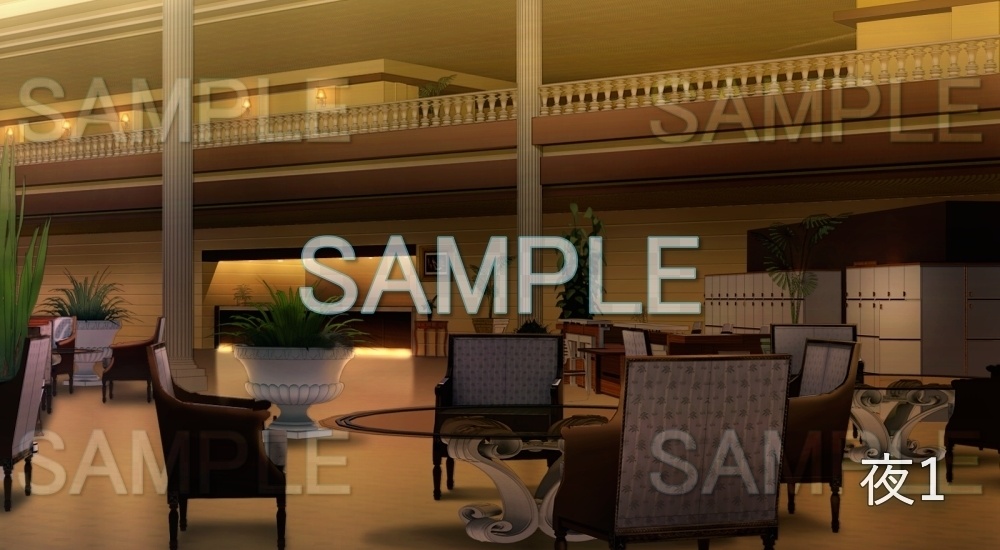 【背景素材】ホテル ロビー(レジャー・施設編part5-snowmori_014)