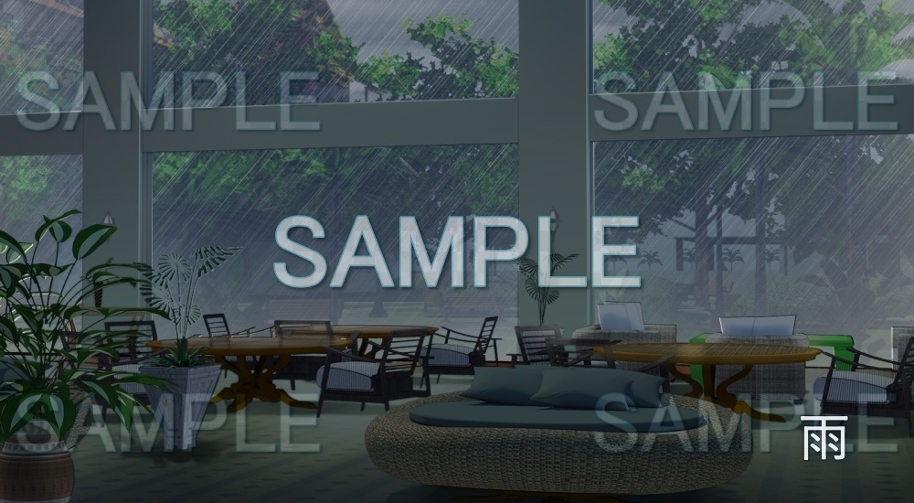 【背景素材】ホテル ロビー(レジャー・施設編part5-snowmori_016)