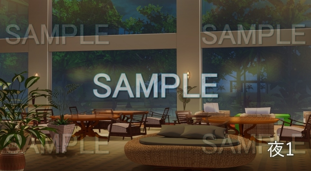 【背景素材】ホテル ロビー(レジャー・施設編part5-snowmori_016)