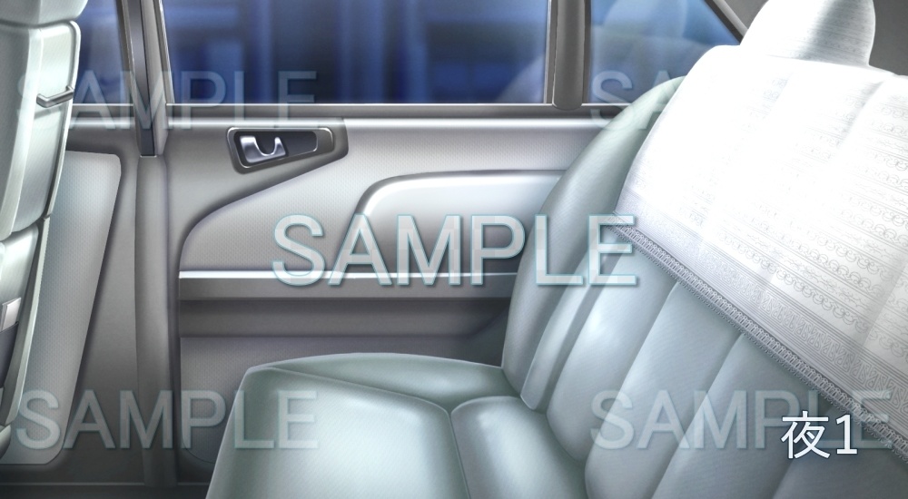 【背景素材】タクシー 座席 | 文字なし(レジャー・施設編part5-snowkin_19)