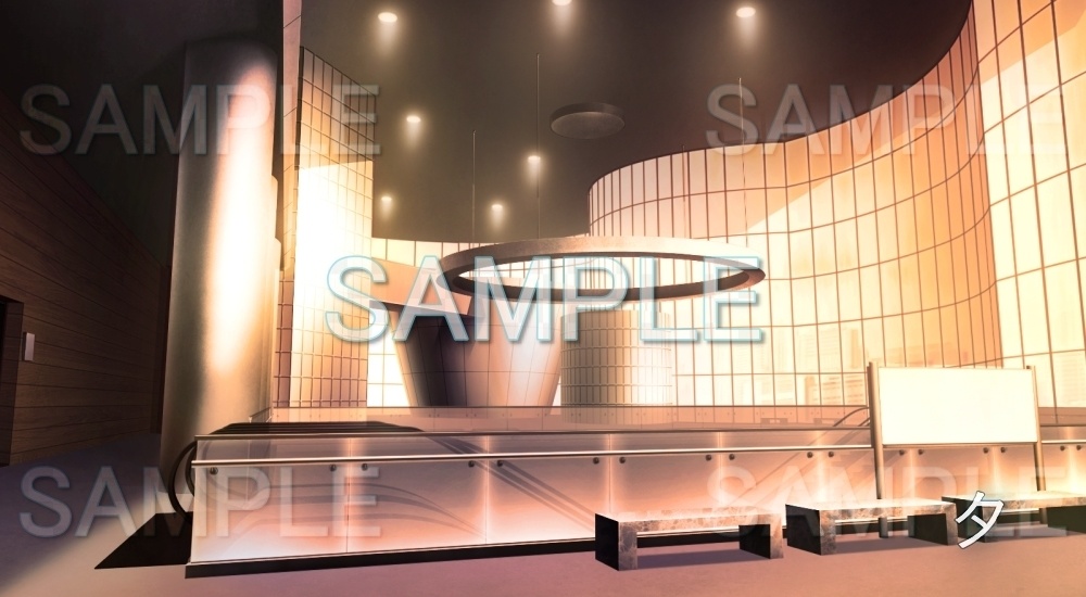 【背景素材】ビル ホール(レジャー・施設編part5-snowkin_19)