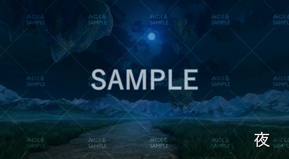 【背景素材】風のダンジョン 昼/夕/夜(ダンジョン編part1-wind)