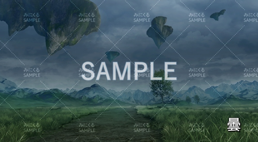 【背景素材】風のダンジョン 昼/夕/夜(ダンジョン編part1-wind)