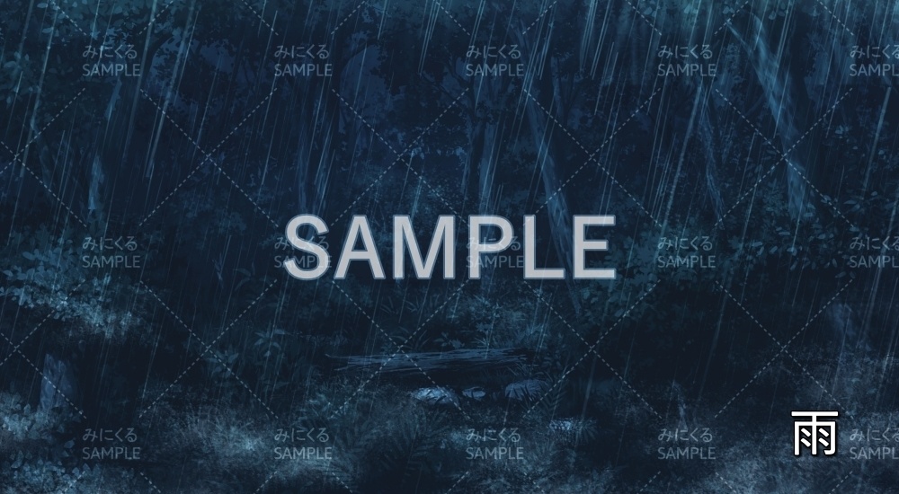 【背景素材】昼\夕 森ダンジョン(ダンジョン編part1-woods)