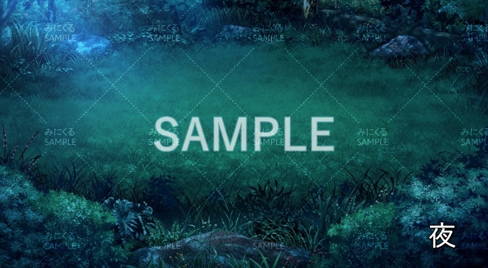 【背景素材】昼/夕 森ダンジョン(ダンジョン編part1-woods_bf)