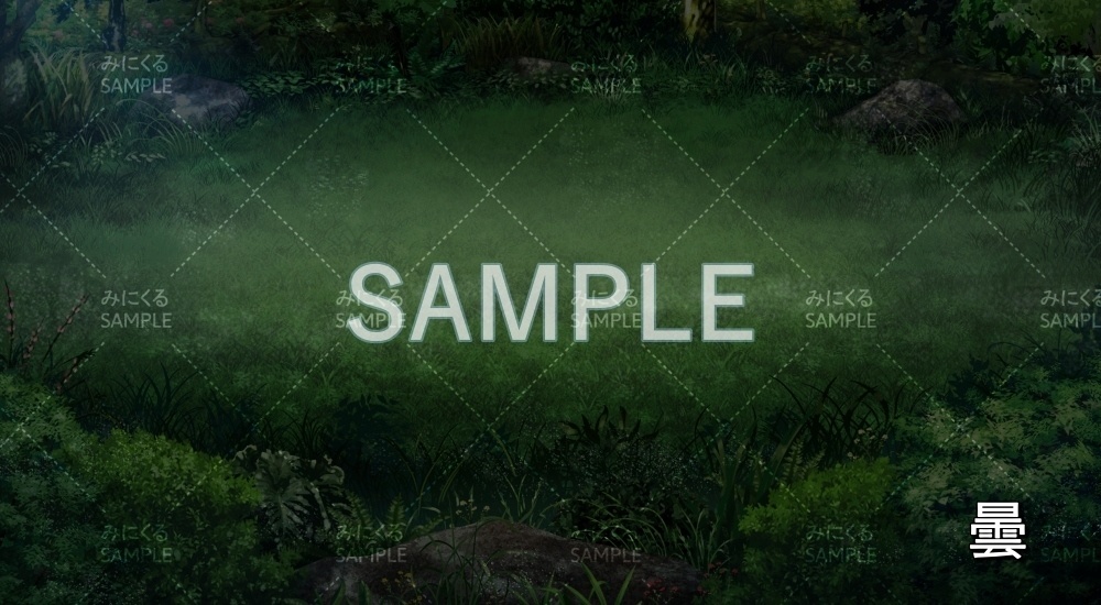 【背景素材】昼/夕 森ダンジョン(ダンジョン編part1-woods_bf)