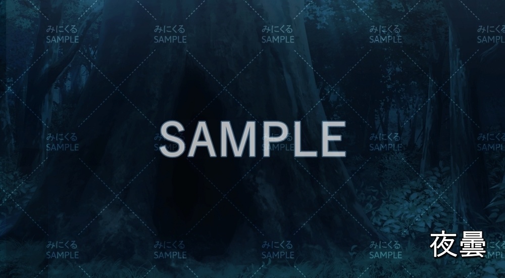 【背景素材】穴の開いた大木(ダンジョン編part1-woods2)