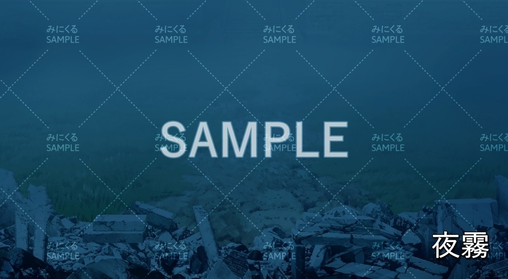 【背景素材】曇/霧 遺跡麓 (ダンジョン編part1-iseki01_bf_c)