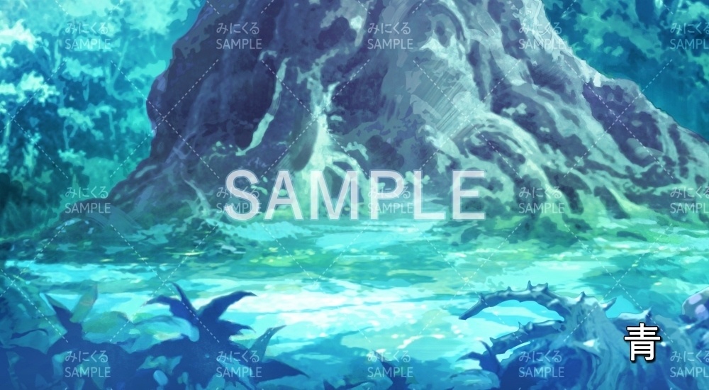 【背景素材】聖なる木 下(ダンジョン編part1-tree_under)