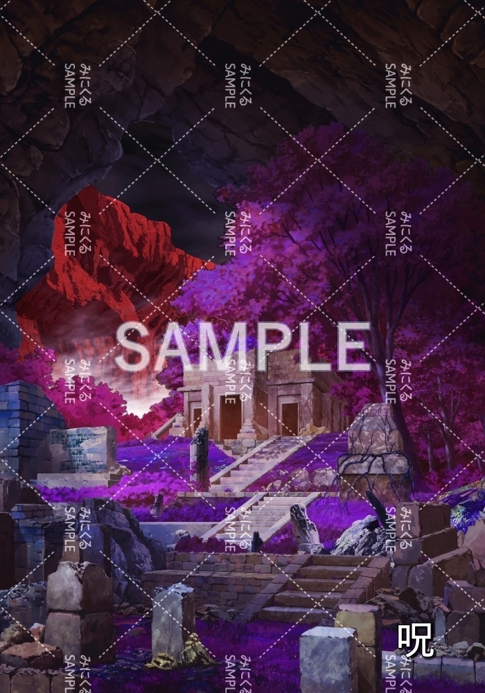 【背景素材】昼 遺跡洞窟(ダンジョン編part1-iseki02dou)