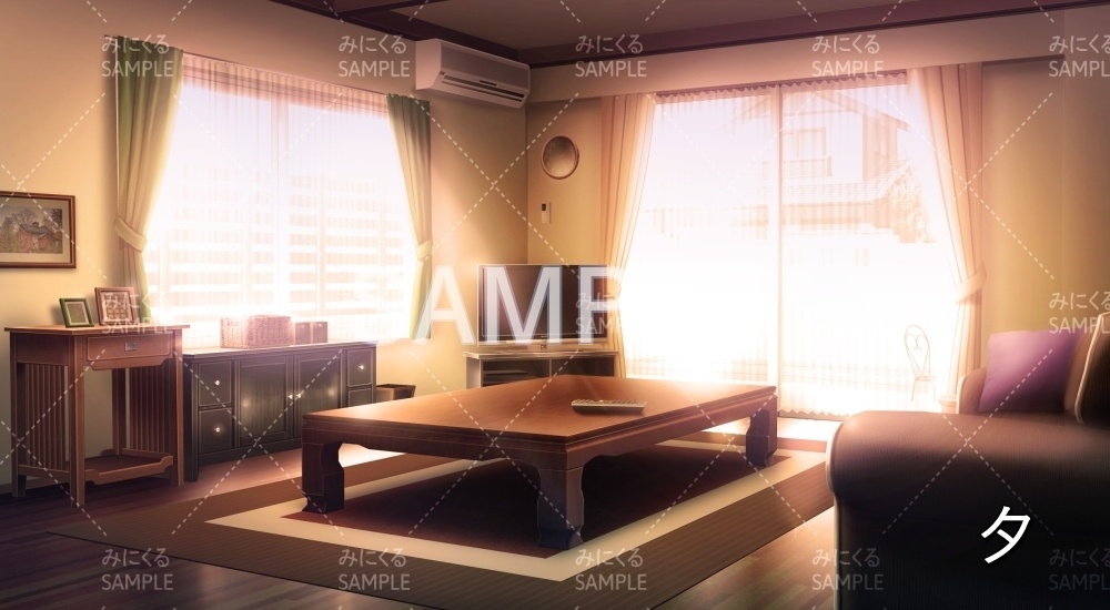 【背景素材】リビング(日常編part19-BG01_pl_a)