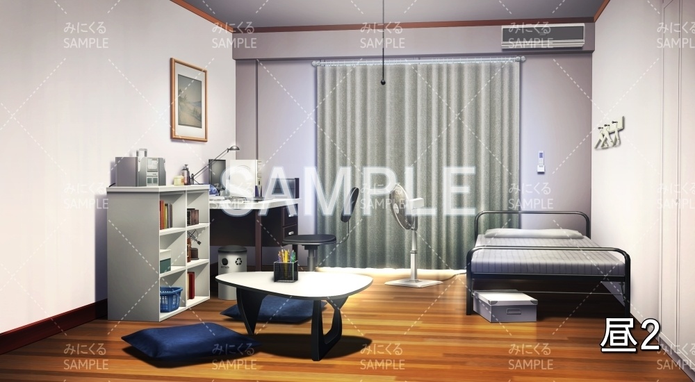 【背景素材】部屋/男カジュアル(日常編part19-BG02_pl_a)