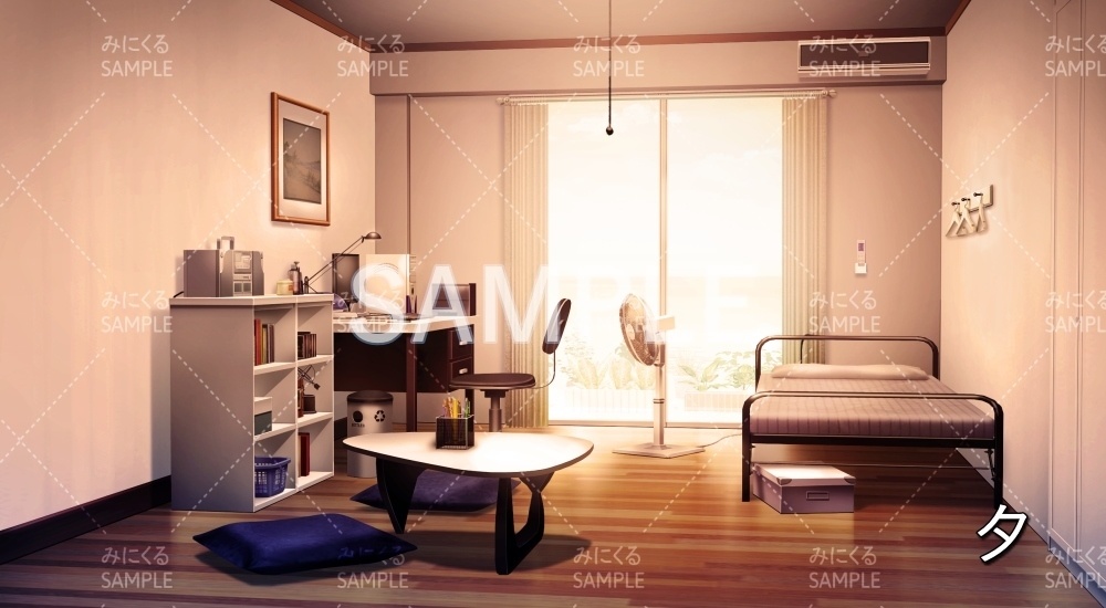 【背景素材】部屋/男カジュアル(日常編part19-BG02_pl_a)