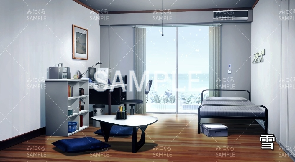 【背景素材】部屋/男カジュアル(日常編part19-BG02_pl_a)