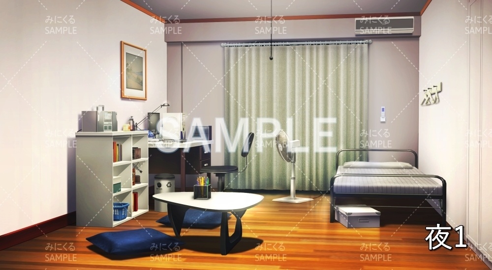 【背景素材】部屋/男カジュアル(日常編part19-BG02_pl_a)