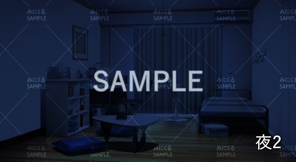 【背景素材】部屋/男カジュアル(日常編part19-BG02_pl_a)