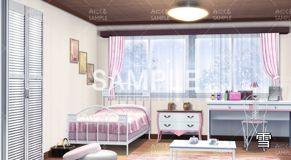 【背景素材】キュートな部屋(日常編part19-BG05_d_a)