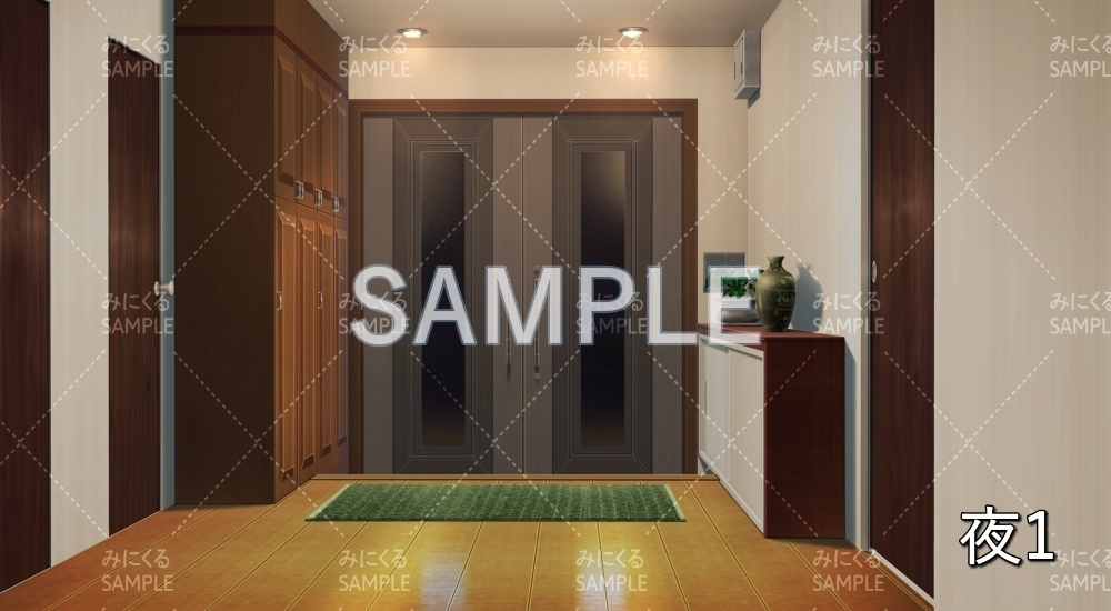 【背景素材】玄関(日常編part19-BG07_d_a)