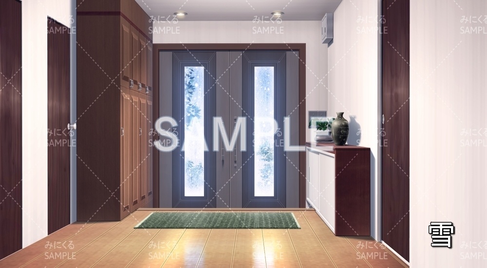 【背景素材】玄関(日常編part19-BG07_d_a)