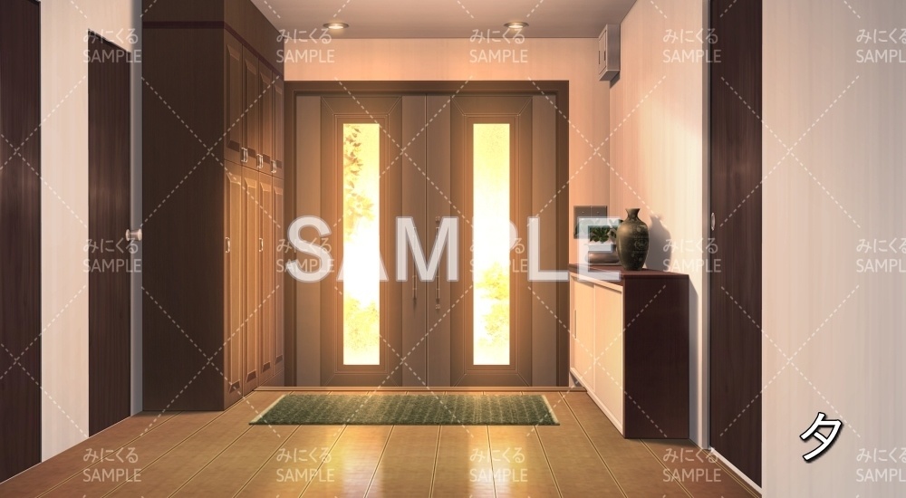 【背景素材】玄関(日常編part19-BG07_d_a)