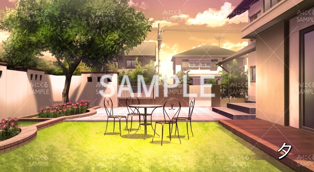 【背景素材】庭/ガーデン(日常編part19-BG08_pl_a)