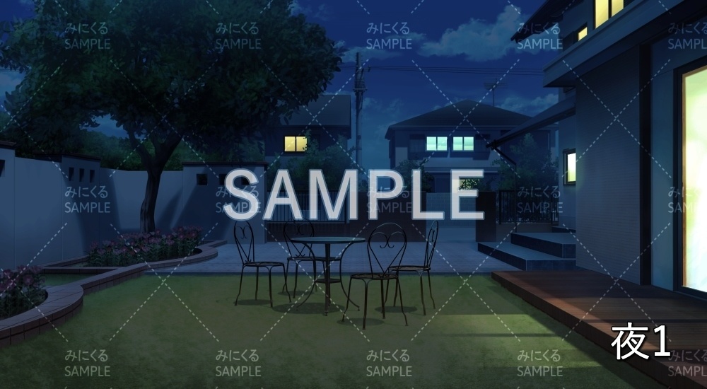 【背景素材】庭/ガーデン(日常編part19-BG08_pl_a)