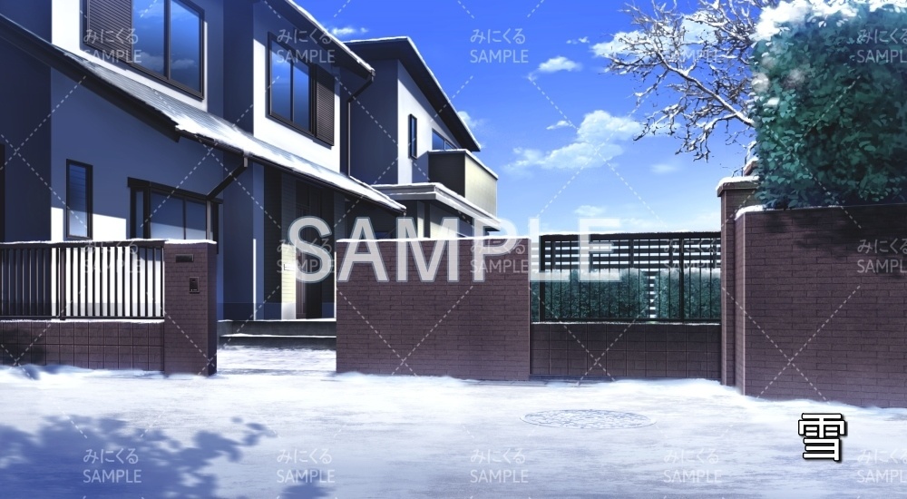 【背景素材】一軒家(日常編part19-BG09_pl_a)