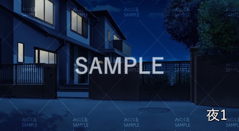 【背景素材】一軒家(日常編part19-BG09_pl_a)