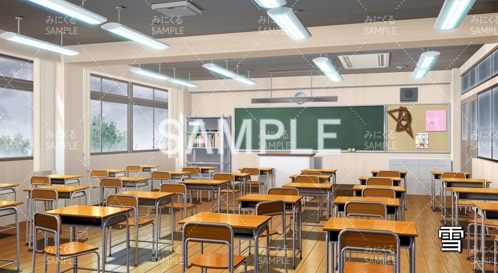【背景素材】教室 雪差分有(学園編part11-BG09_d_a)