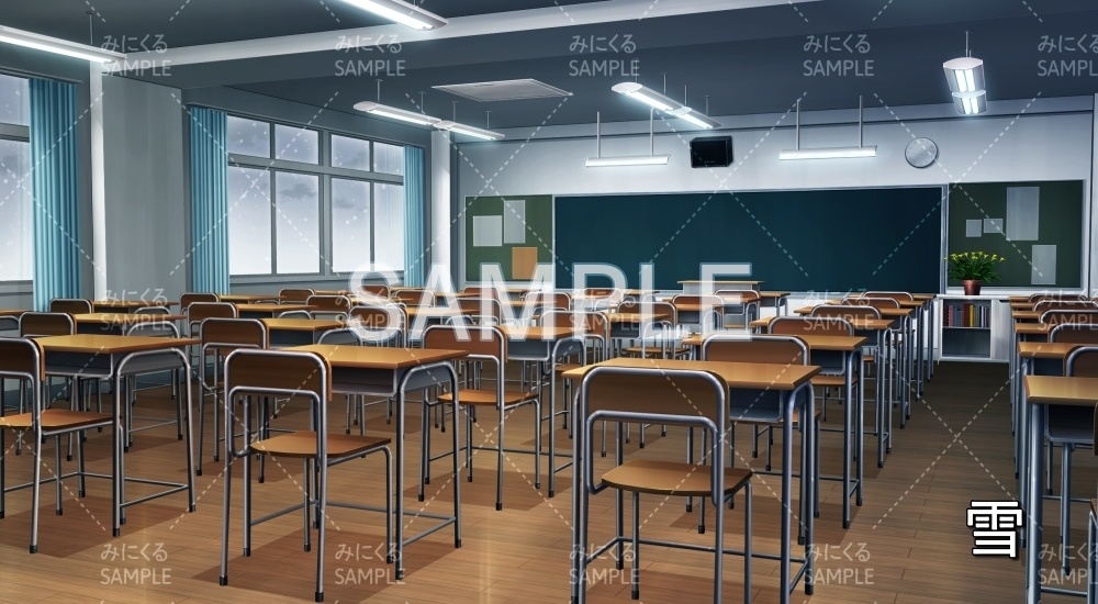 【背景素材】教室 雪差分有(学園編part11-BG10_d_a)