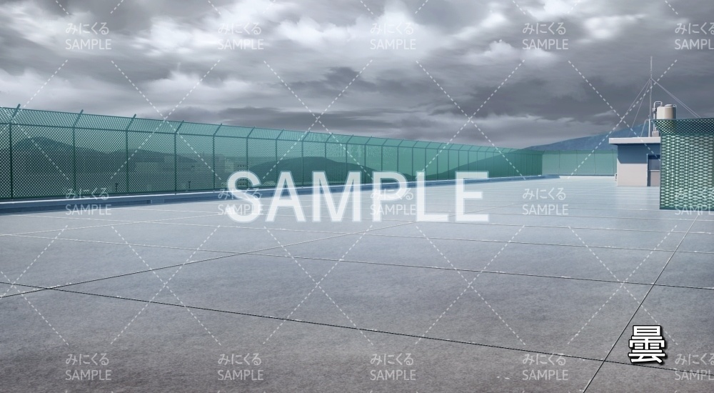 【背景素材】屋上 雪差分有(学園編part11-BG10_pl_a)