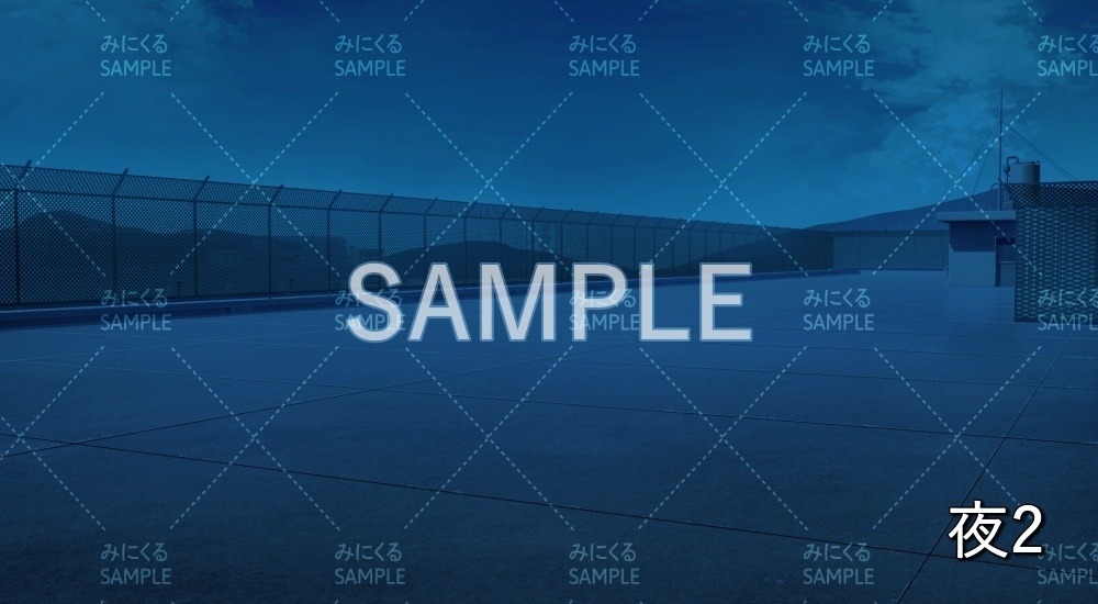 【背景素材】屋上 雪差分有(学園編part11-BG10_pl_a)