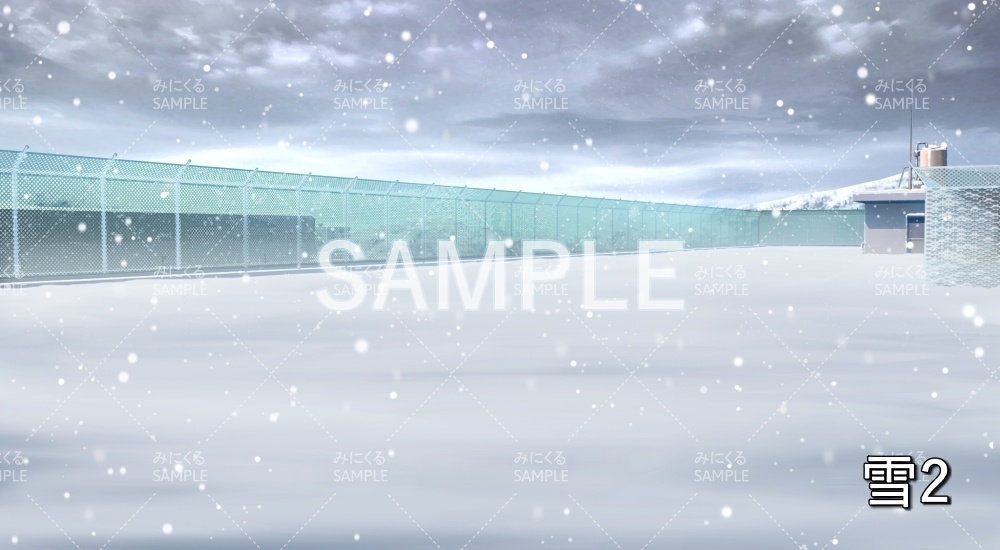 【背景素材】屋上 雪差分有(学園編part11-BG10_pl_a)
